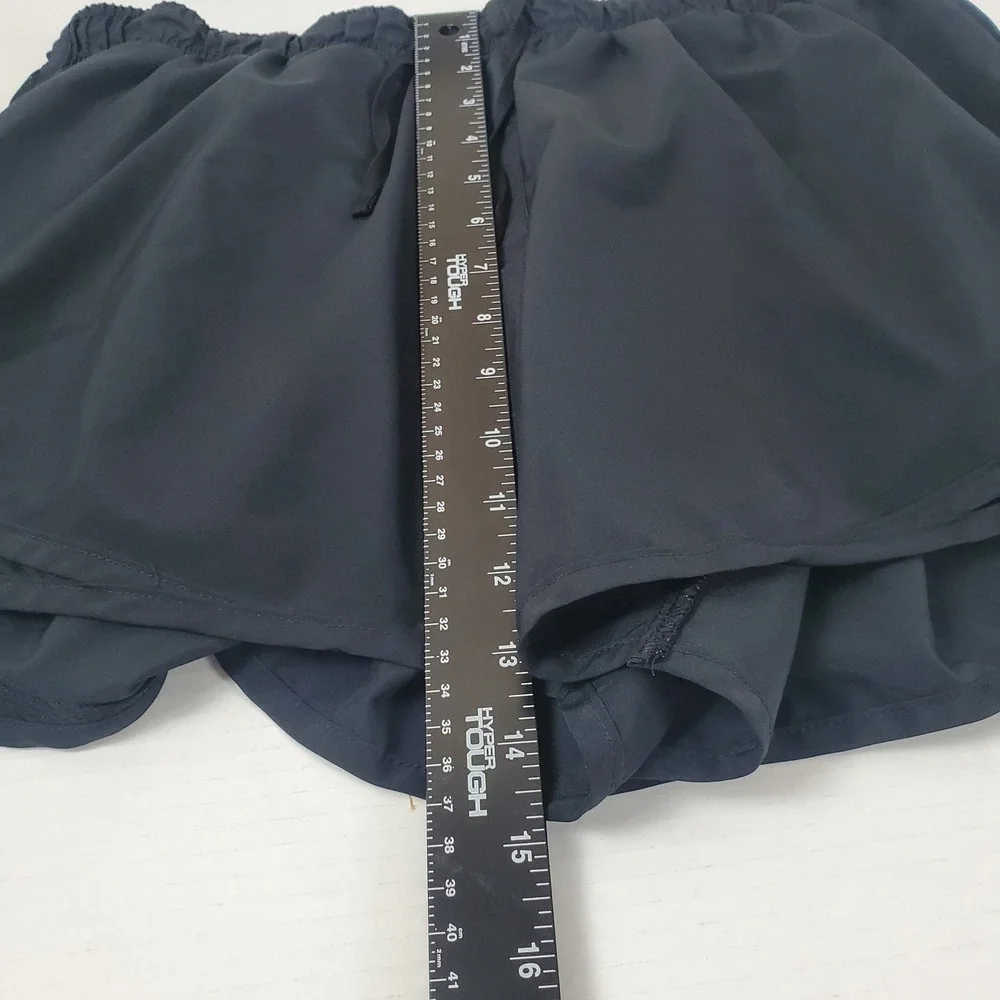 Nike Dri-FIT Running Shorts Womens XL Black Athletic Gym Workout Mesh Trim